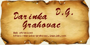 Darinka Grahovac vizit kartica